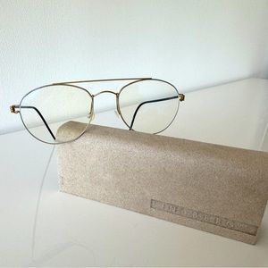Lindberg Gold Frame Glasses (light prescription)